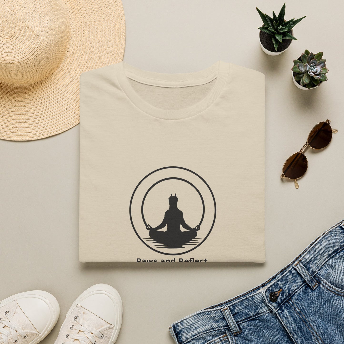 "Paws and Reflect" Zen Yoga Tee
