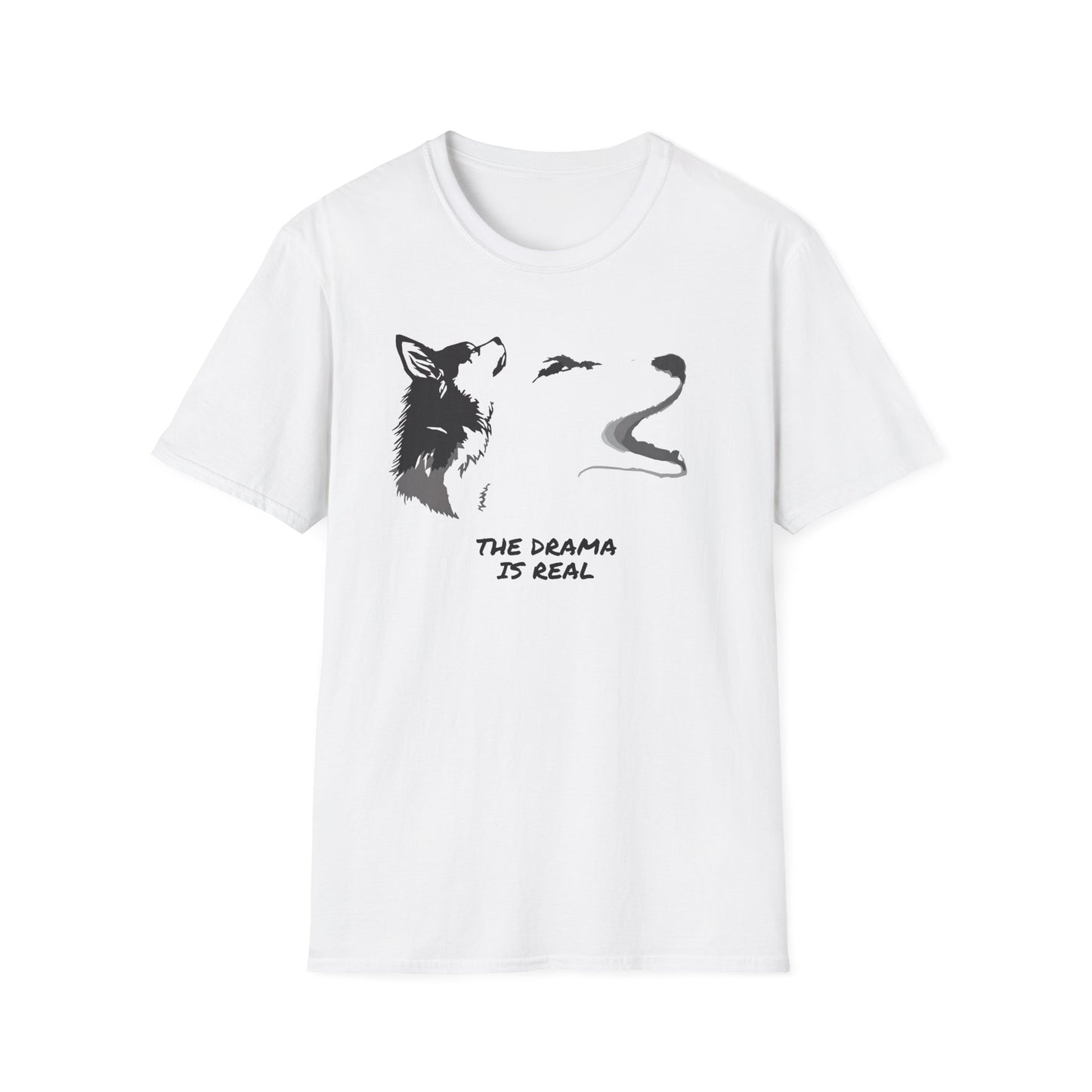 Wolf Howl T‑Shirt — "The Drama Is Real" Graphic Tee