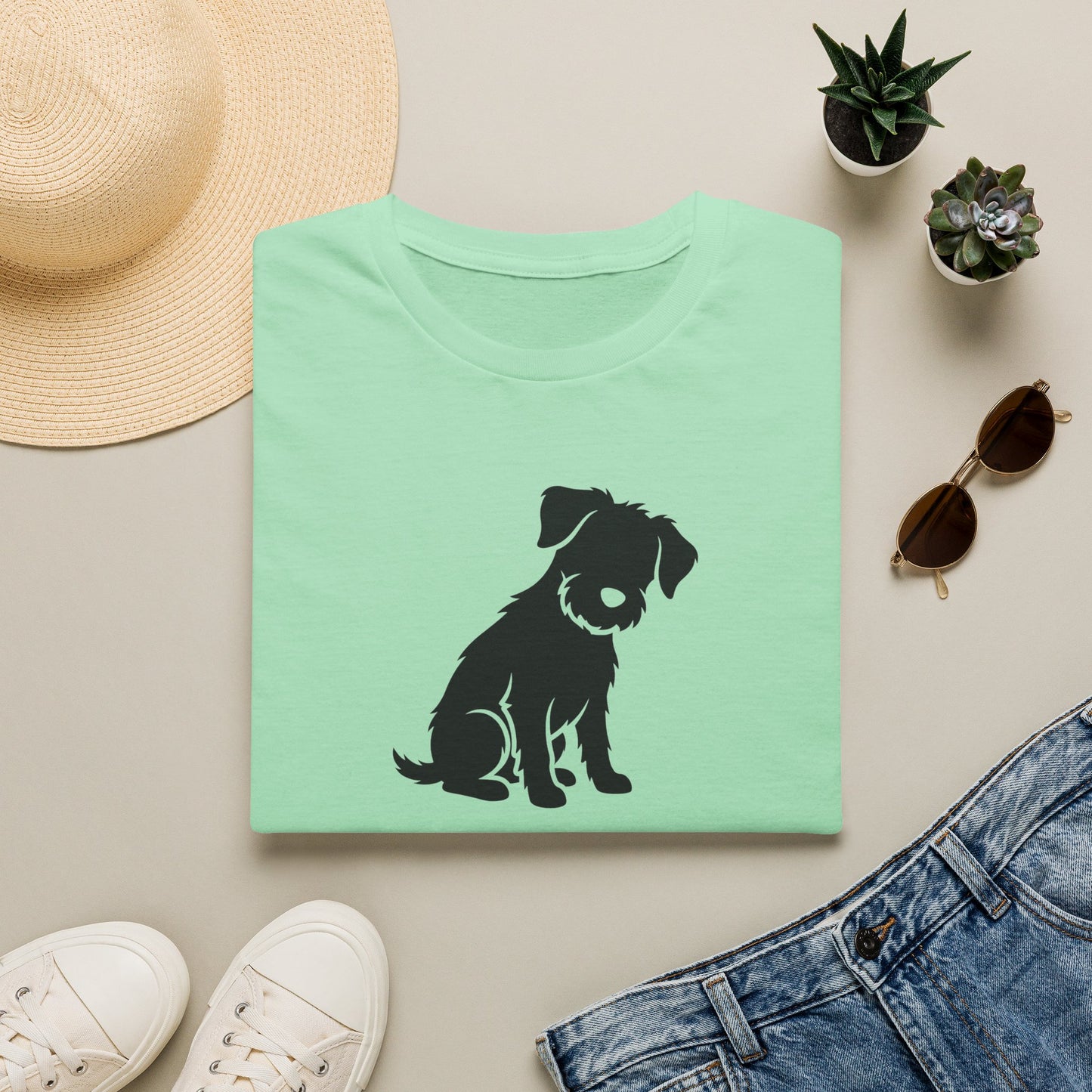 Dog Silhouette T-Shirt — "My Dog Ate My Social Life" Cute Pet Lover Tee