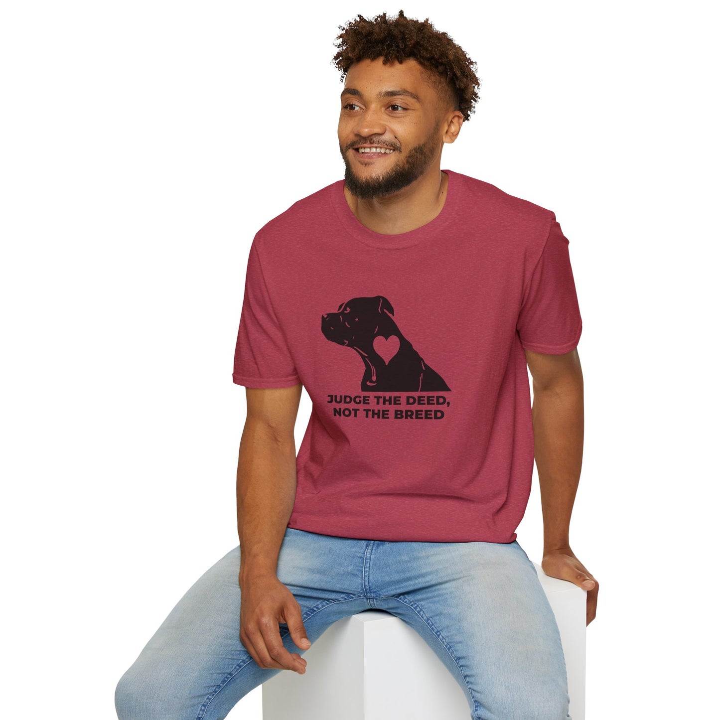 T‑Shirt — “Judge the Deed Not the Breed” Dog Rescue Tee