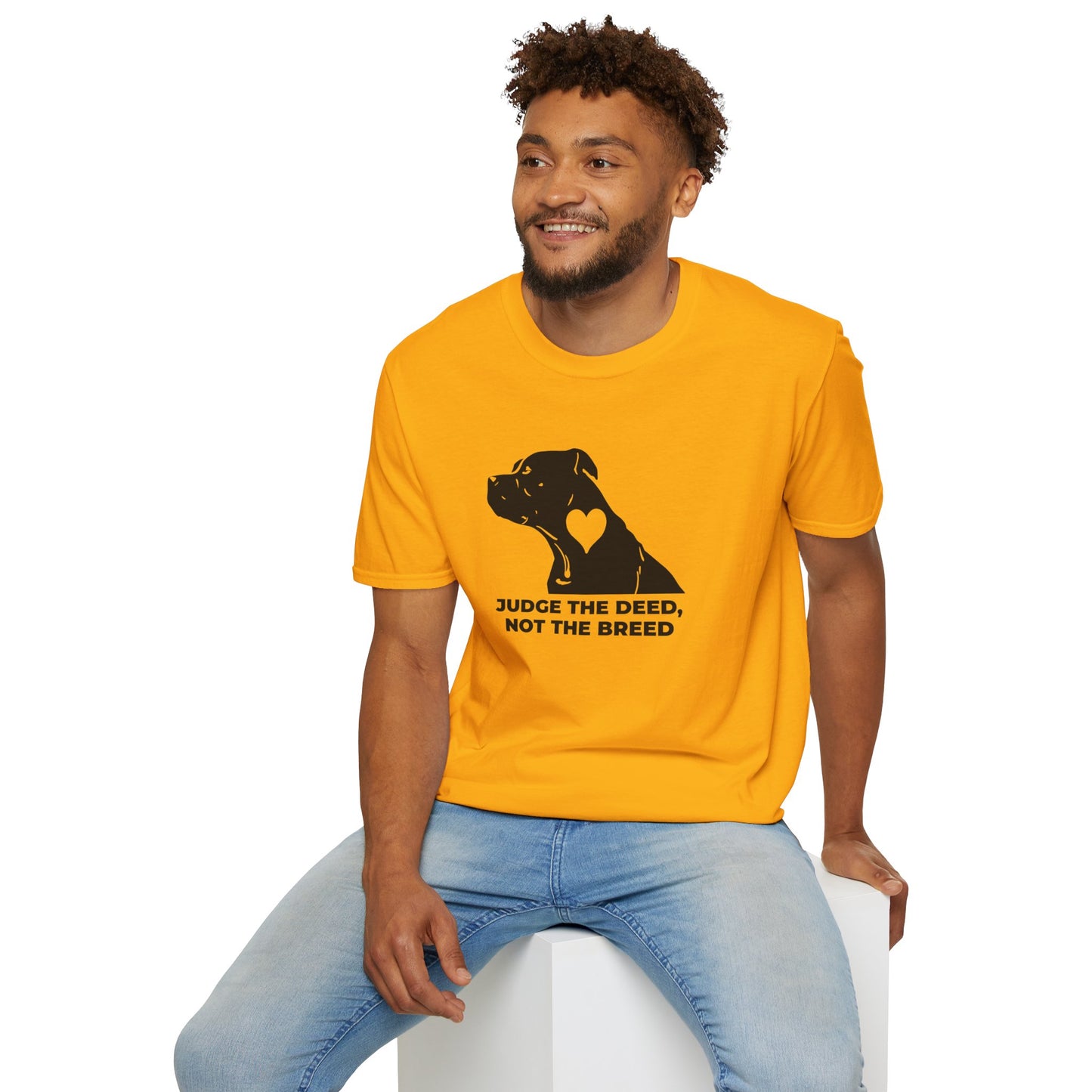 T‑Shirt — “Judge the Deed Not the Breed” Dog Rescue Tee