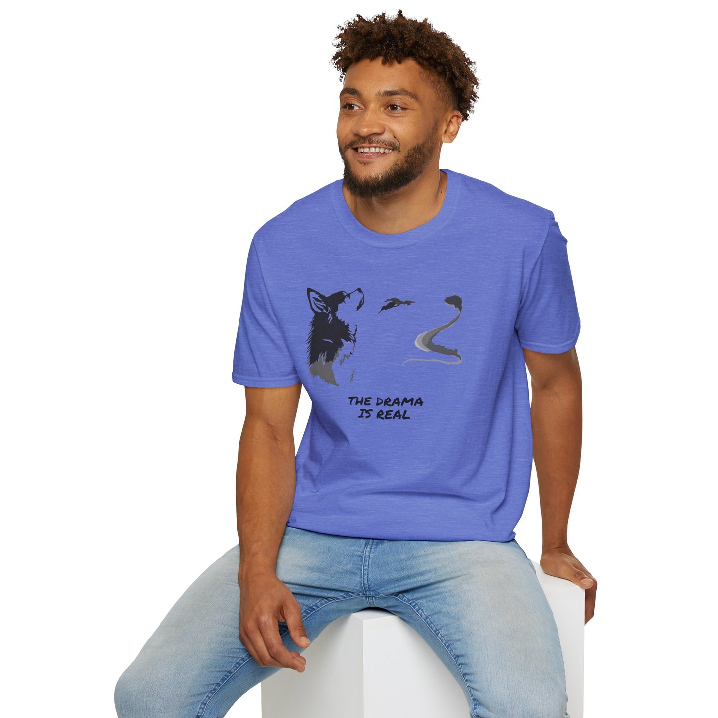 Wolf Howl T‑Shirt — "The Drama Is Real" Graphic Tee