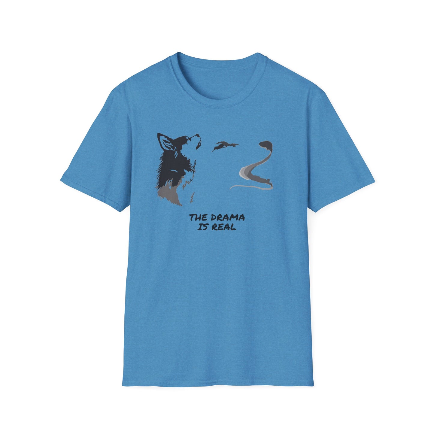 Wolf Howl T‑Shirt — "The Drama Is Real" Graphic Tee