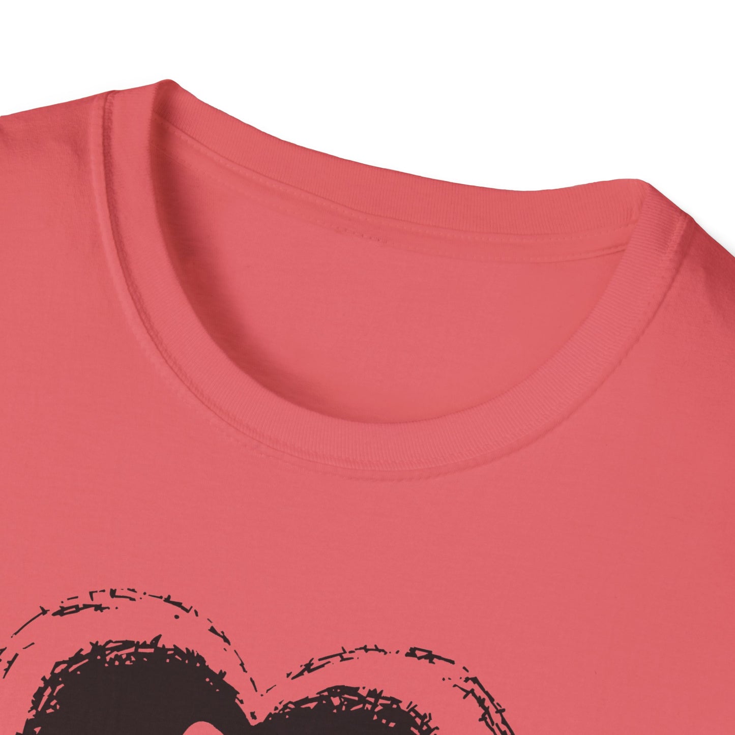 "She Saved Me First" Dog Adoption Shirt — Heart Paw Print Design