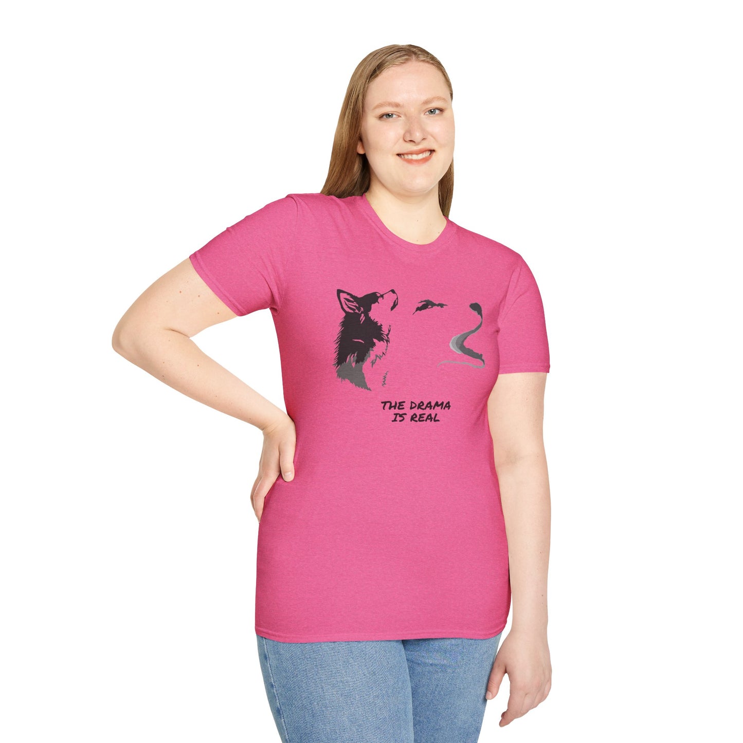 Wolf Howl T‑Shirt — "The Drama Is Real" Graphic Tee