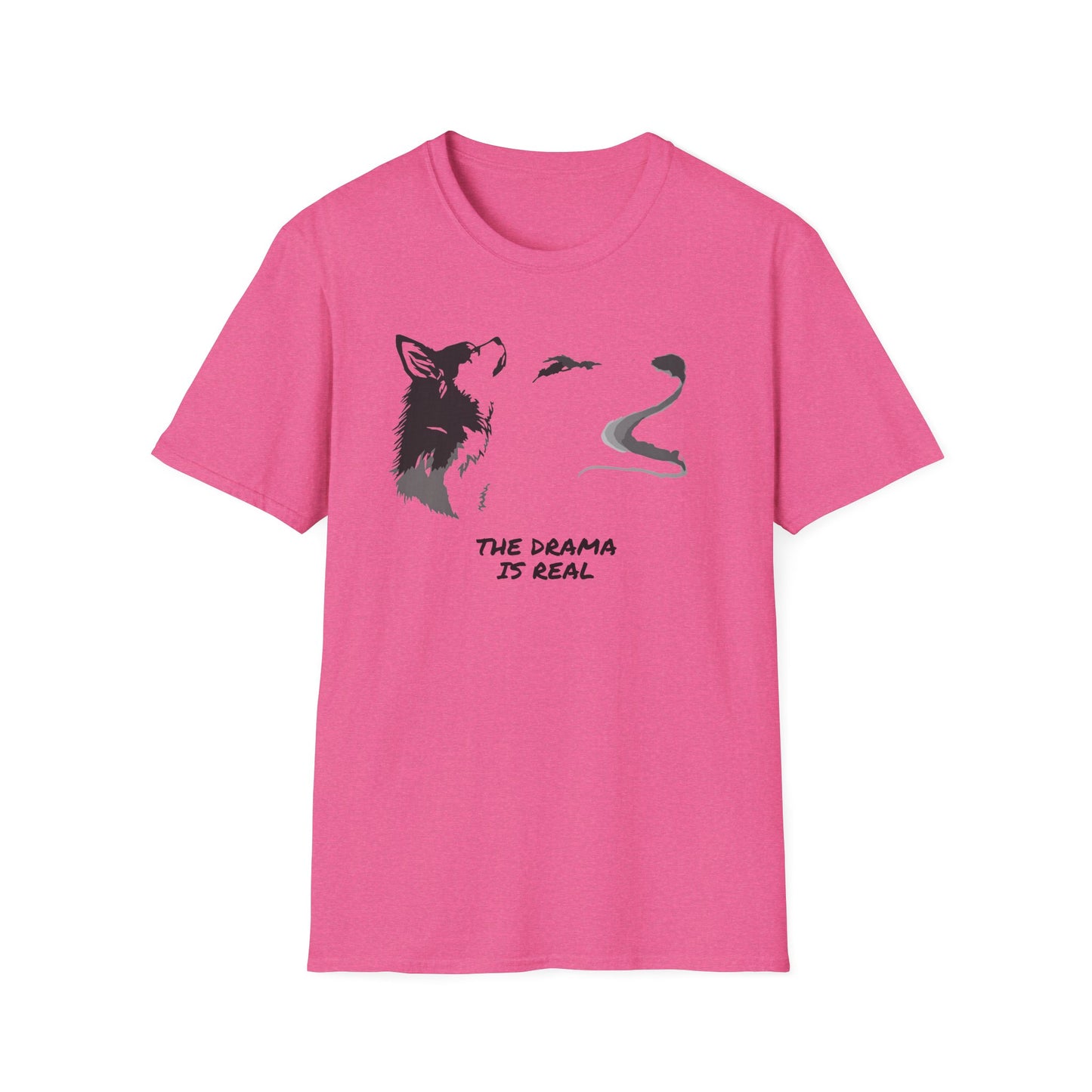 Wolf Howl T‑Shirt — "The Drama Is Real" Graphic Tee