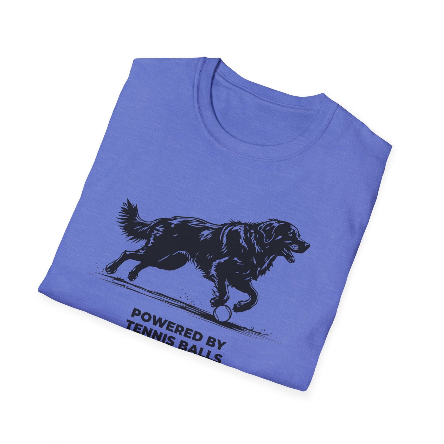 Retriever T‑Shirt — "Powered by Tennis Balls & Chaos" Graphic Tee