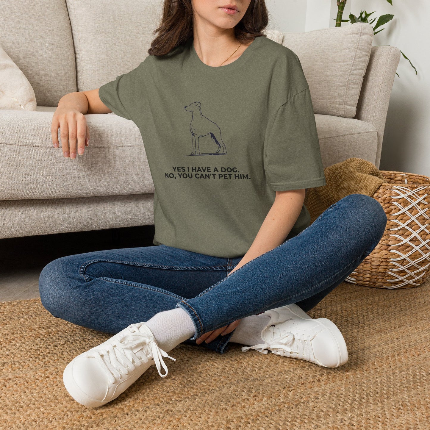 Dog Owner T‑Shirt — “Yes I Have a Dog. No, You Can’t Pet Him.”