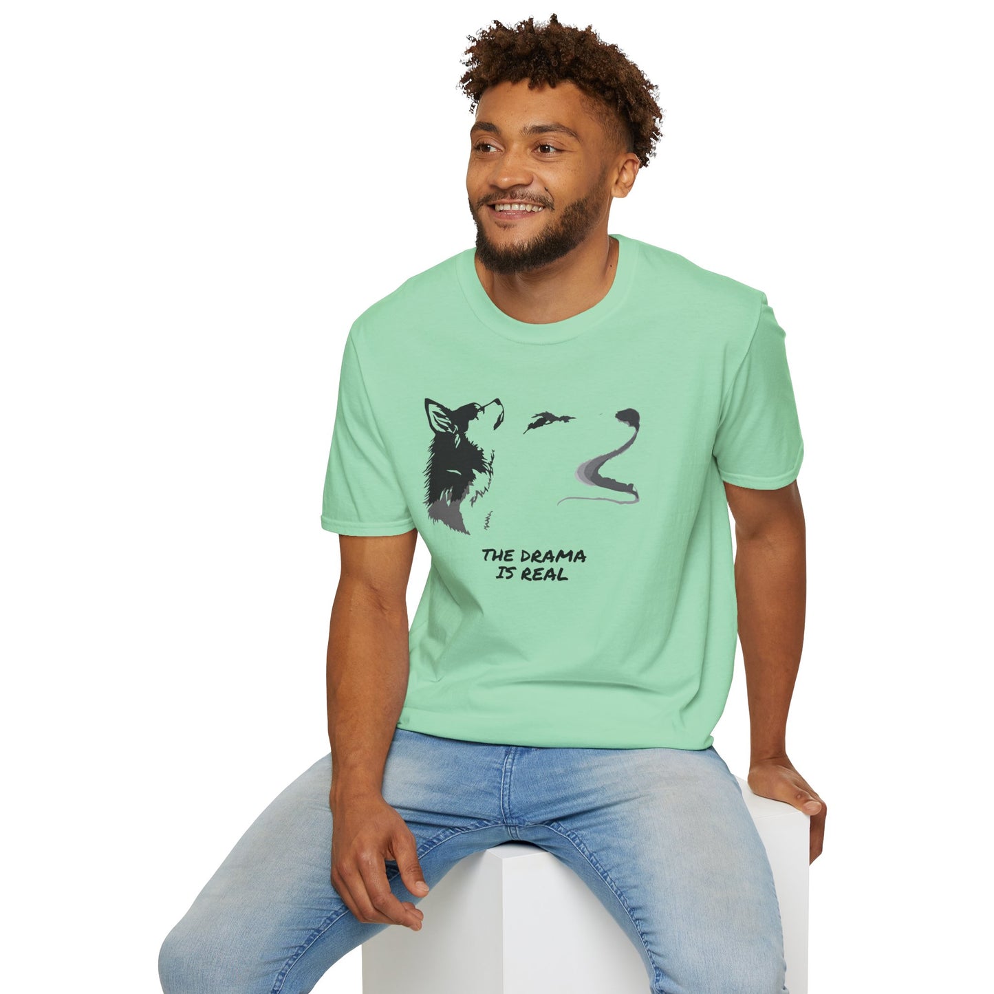 Wolf Howl T‑Shirt — "The Drama Is Real" Graphic Tee