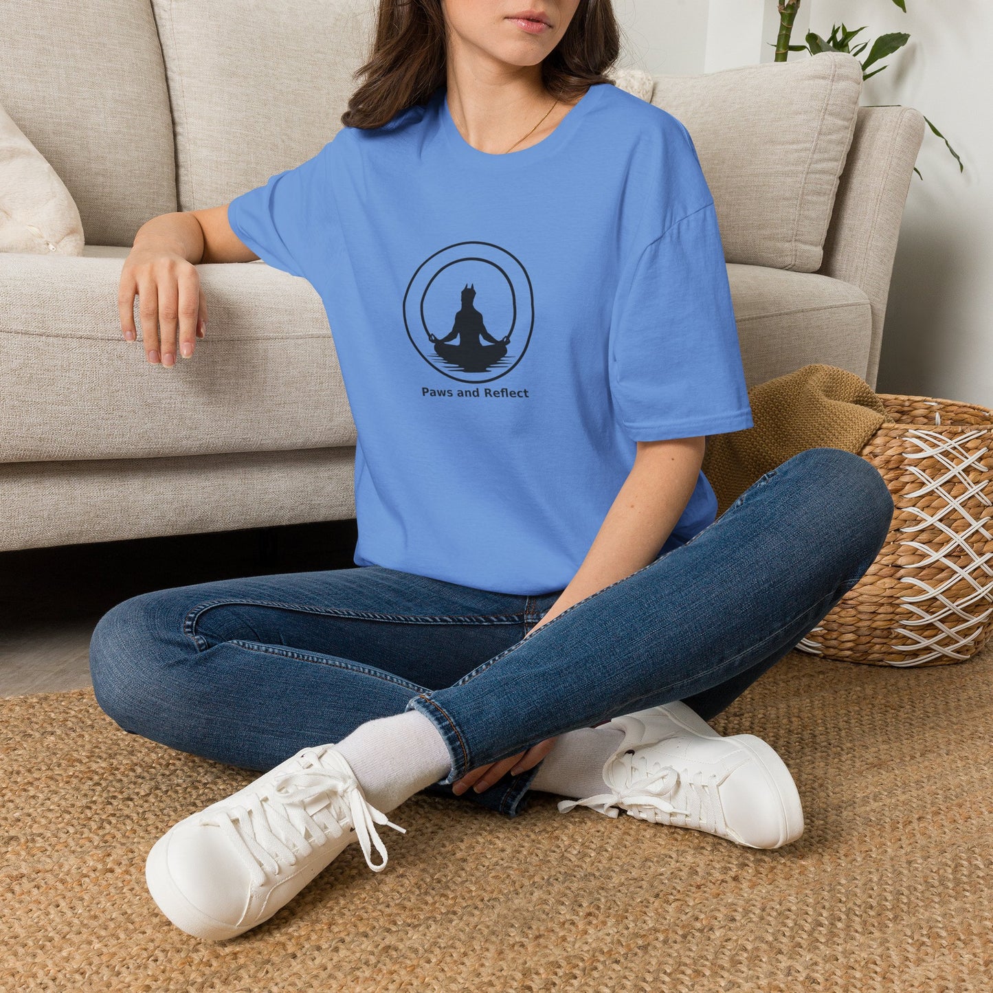 "Paws and Reflect" Zen Yoga Tee