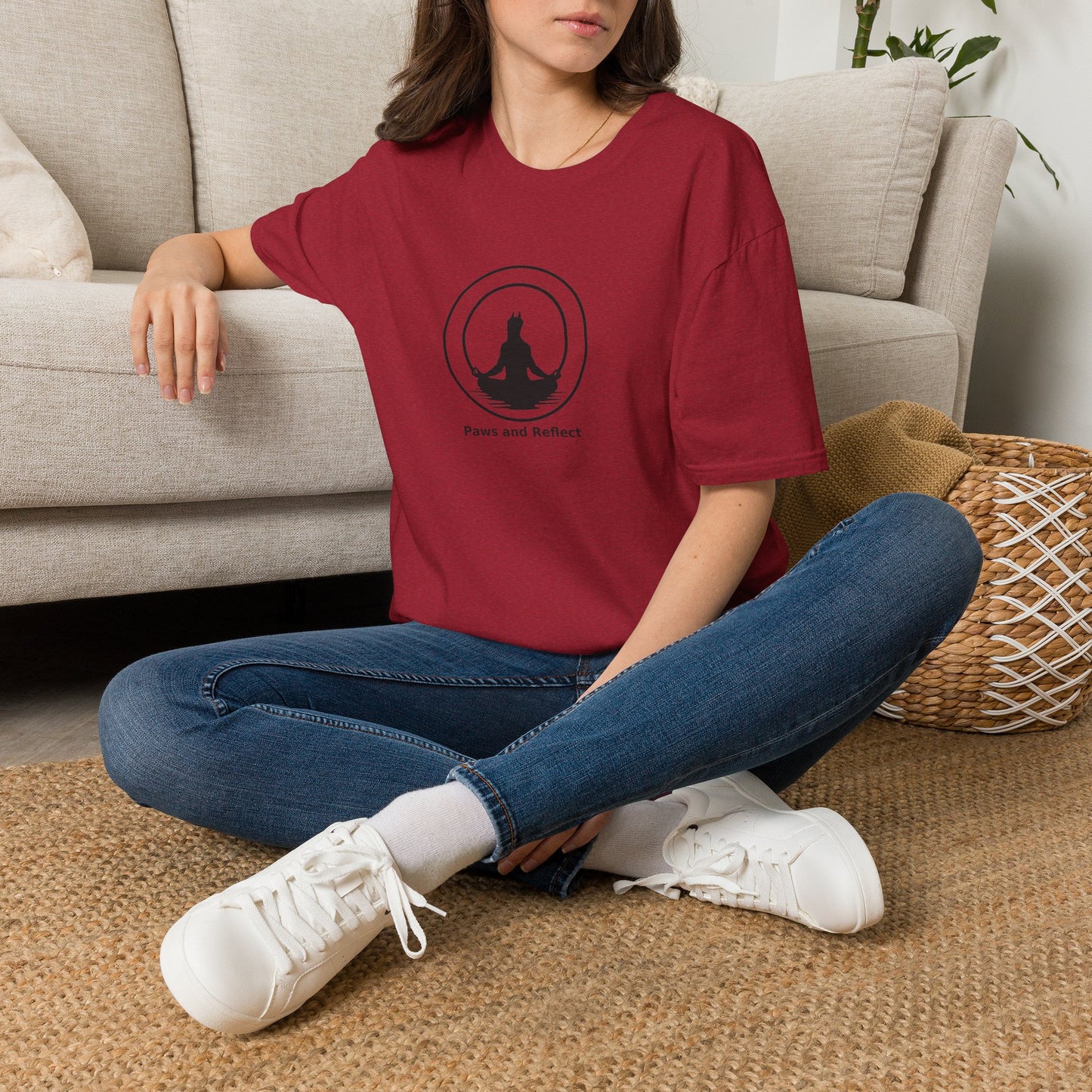 "Paws and Reflect" Zen Yoga Tee