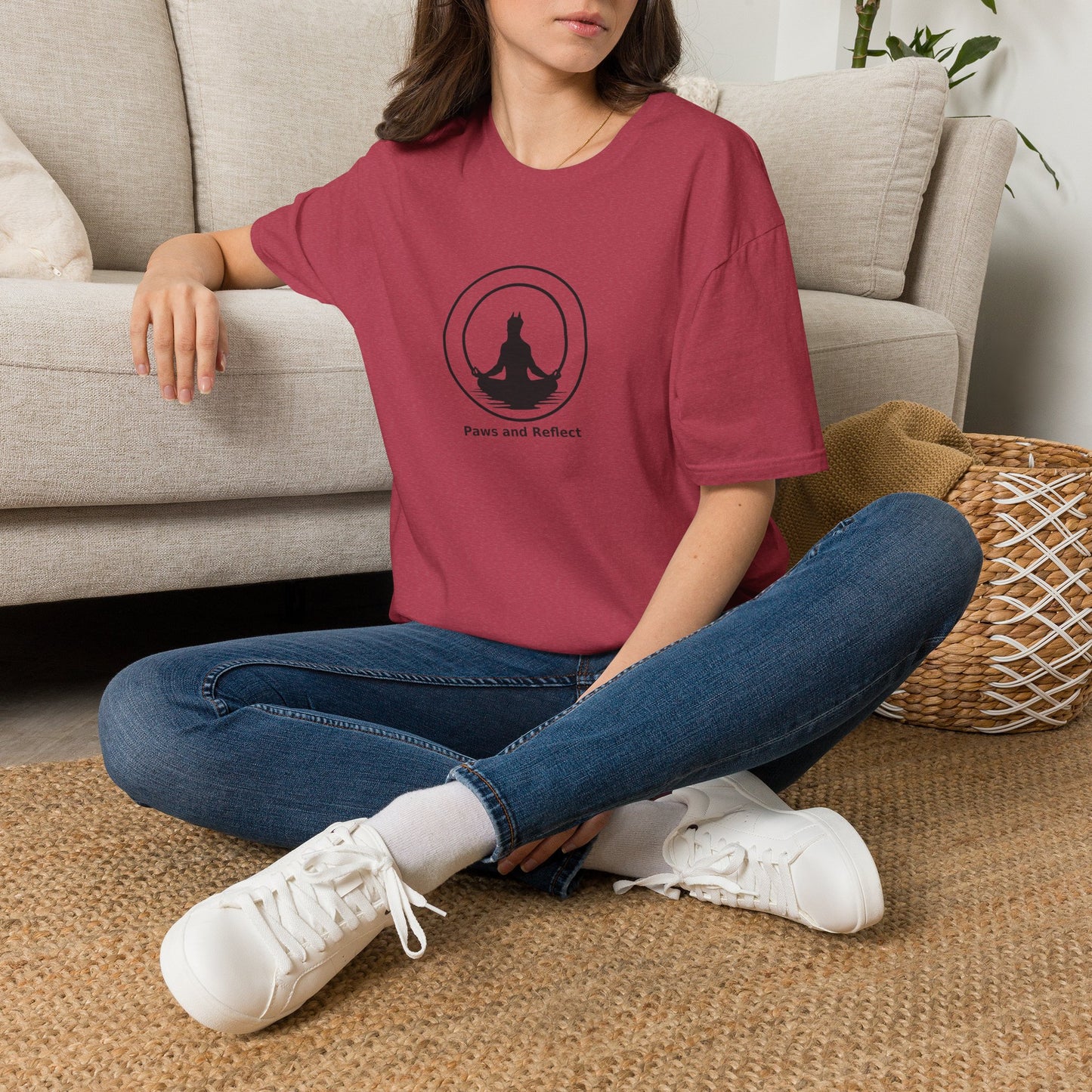 "Paws and Reflect" Zen Yoga Tee
