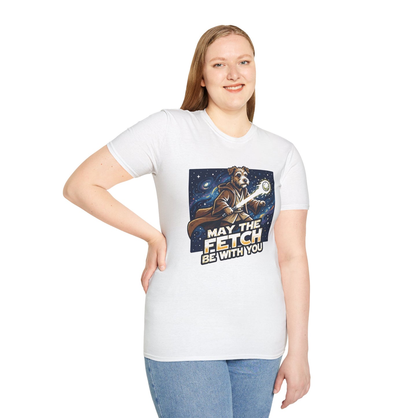 May the Fetch Be With You T-Shirt — Star Wars Dog Jedi Graphic Tee