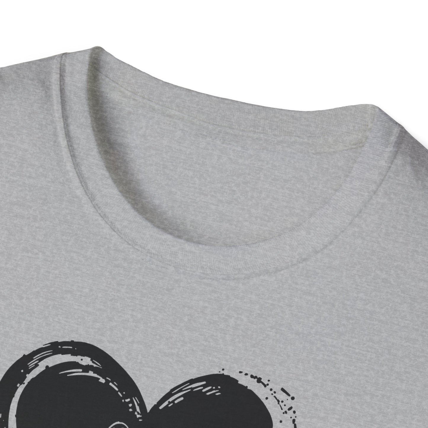 Dog Paw Heart T-Shirt — "All You Need is Love and a Dog" Pet Lover Tee