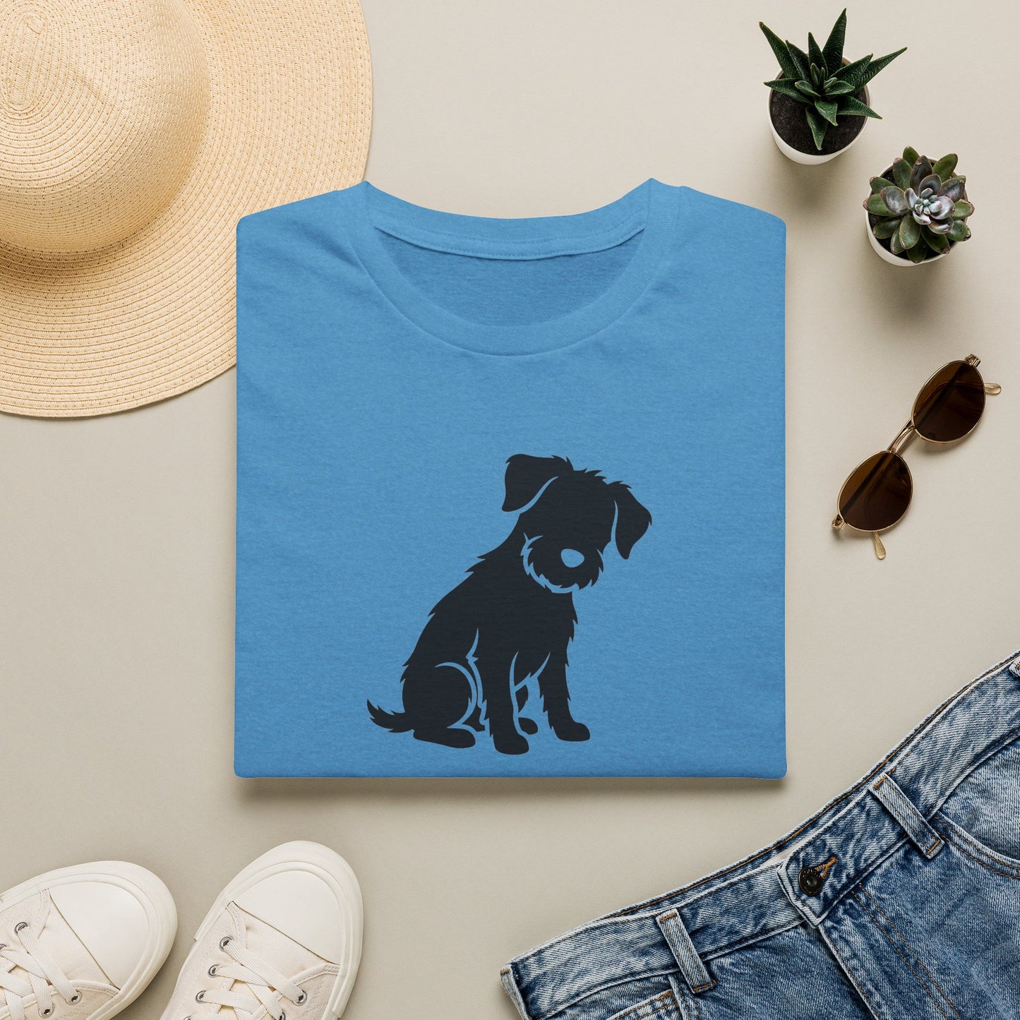 Dog Silhouette T-Shirt — "My Dog Ate My Social Life" Cute Pet Lover Tee