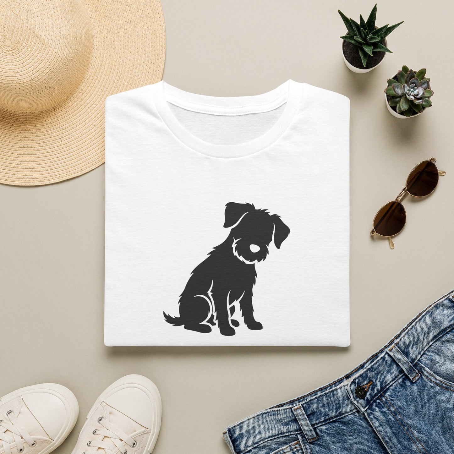 Dog Silhouette T-Shirt — "My Dog Ate My Social Life" Cute Pet Lover Tee