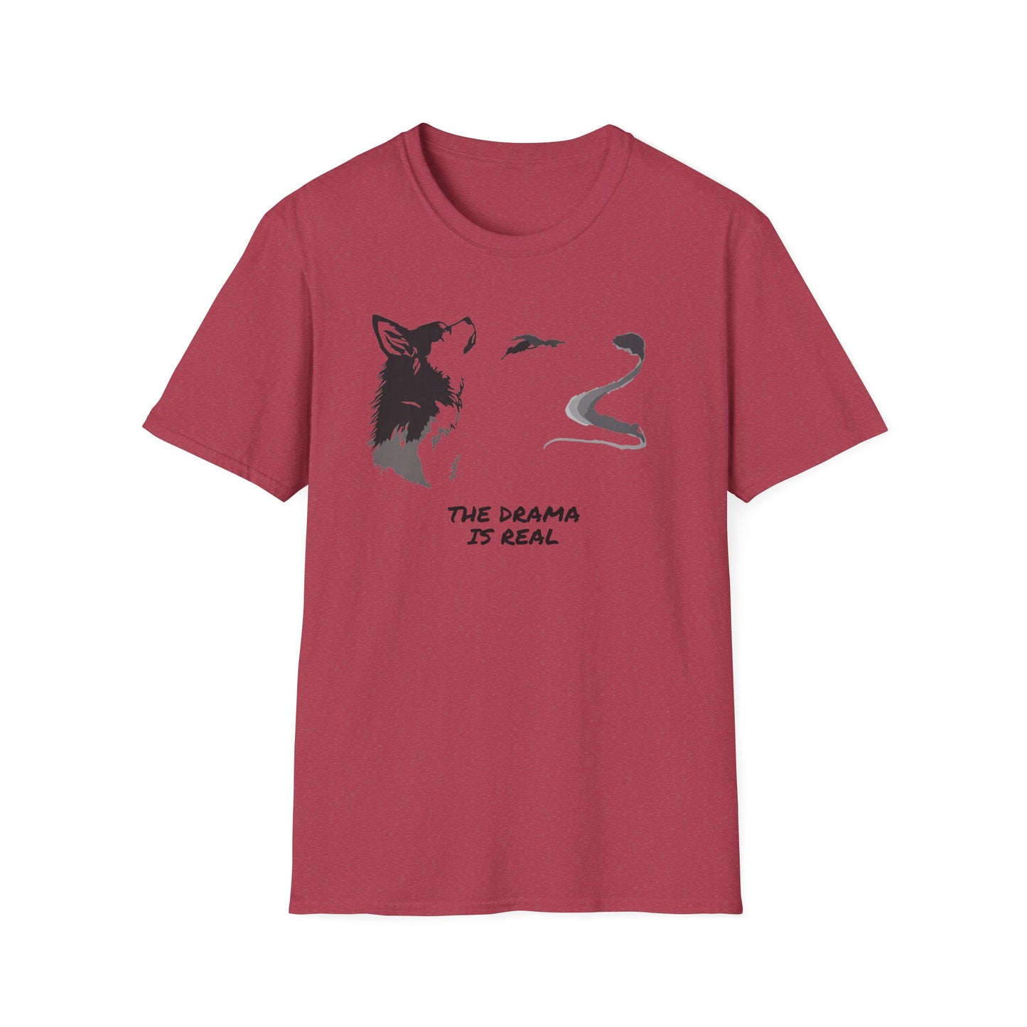 Wolf Howl T‑Shirt — "The Drama Is Real" Graphic Tee