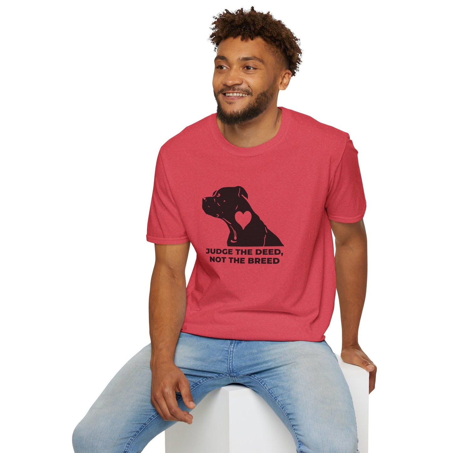 T‑Shirt — “Judge the Deed Not the Breed” Dog Rescue Tee