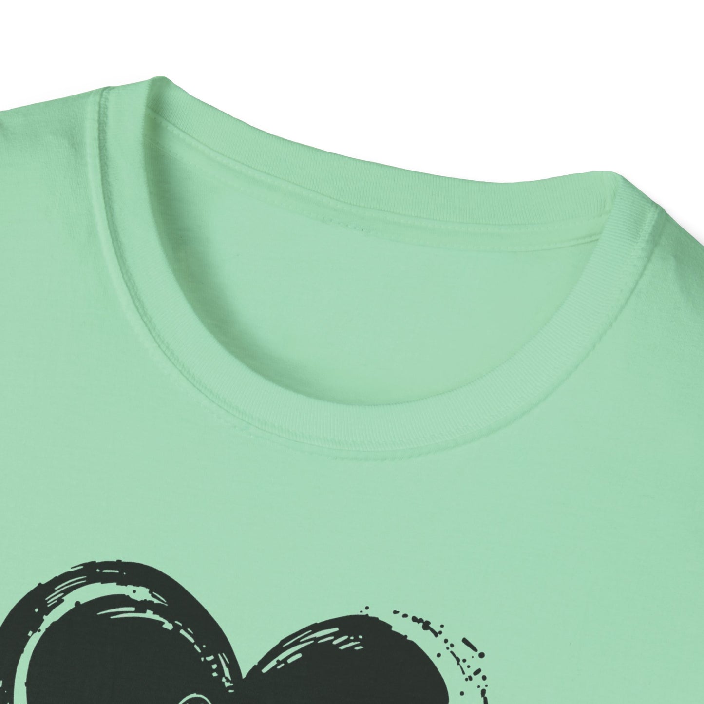Dog Paw Heart T-Shirt — "All You Need is Love and a Dog" Pet Lover Tee